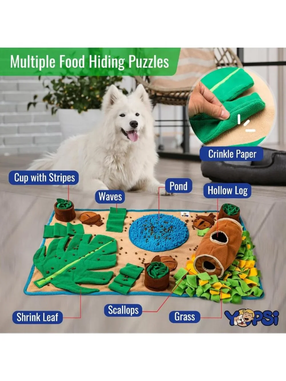 Large Snuffle Mat for Dogs 39.4